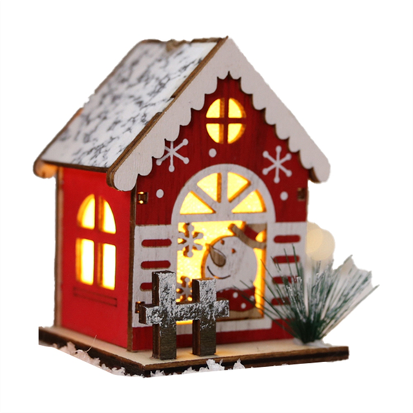 Decorate Wooden Houses At Christmas Christmas Tree Decorative B