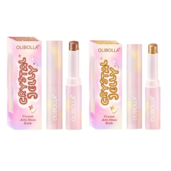 Crystal Jelly Glaze Stick Makeup 1x Fushsia Fun 1x Golden Girl