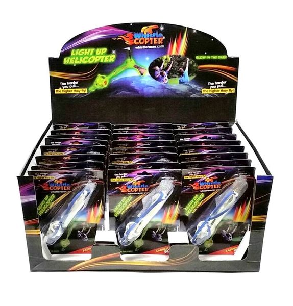 Whistle Copters - Catapult Toy - Box of 24 Pieces