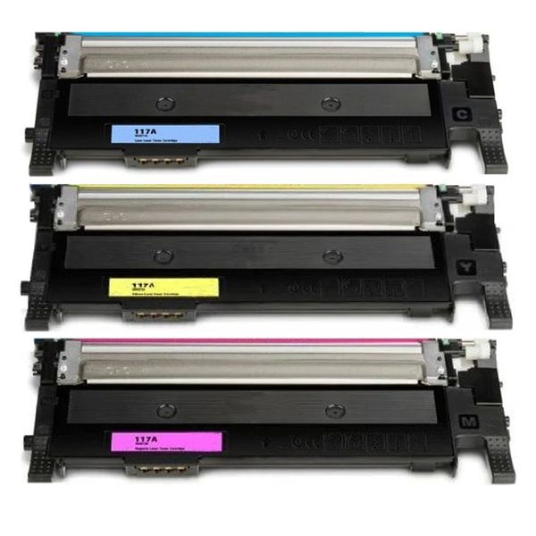 Compatible HP 117A / W2071A/W2072A/W2073A Colour Multipack