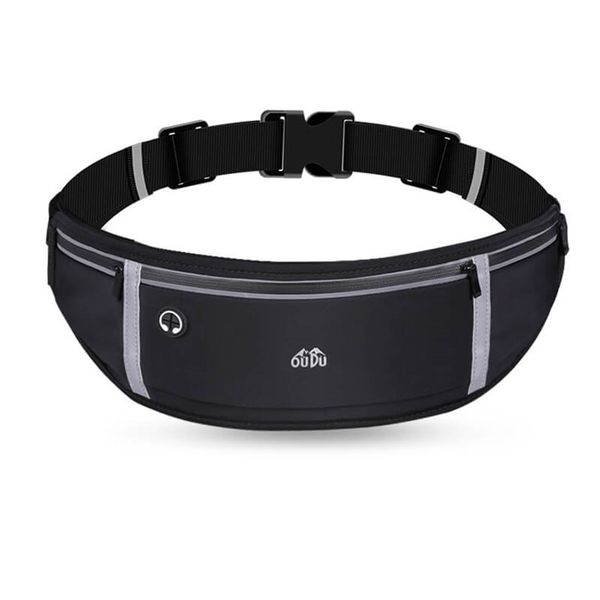 Reflective Sports &amp; Running Fitness Adjustable Waist Belt