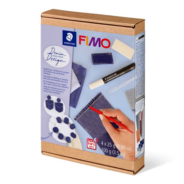 STAEDTLER Fimo Oven-Bake Modelling Clay HTC Jeans