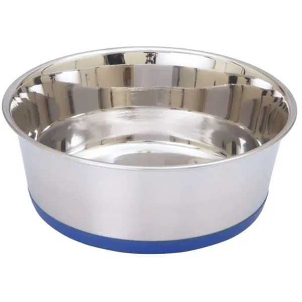 Steel Heavy Pet Bowl With Rubber Base 450ml
