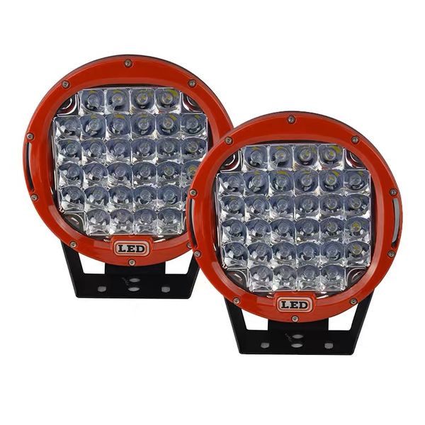 96W Round LED Off-road SUV Headlight Spot Light - 2 Pack