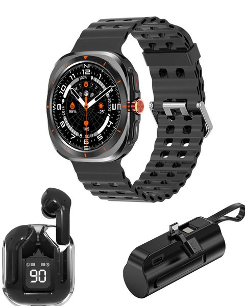 3 in 1 Smart Watch Kit Wireless Earphone and Power Bank