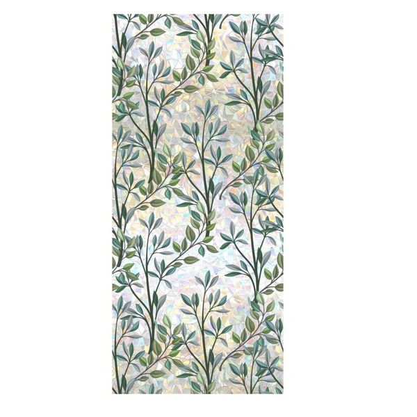 Decor Self-Adhesive Window Film Leave and Branches Decorative Glass Sticker