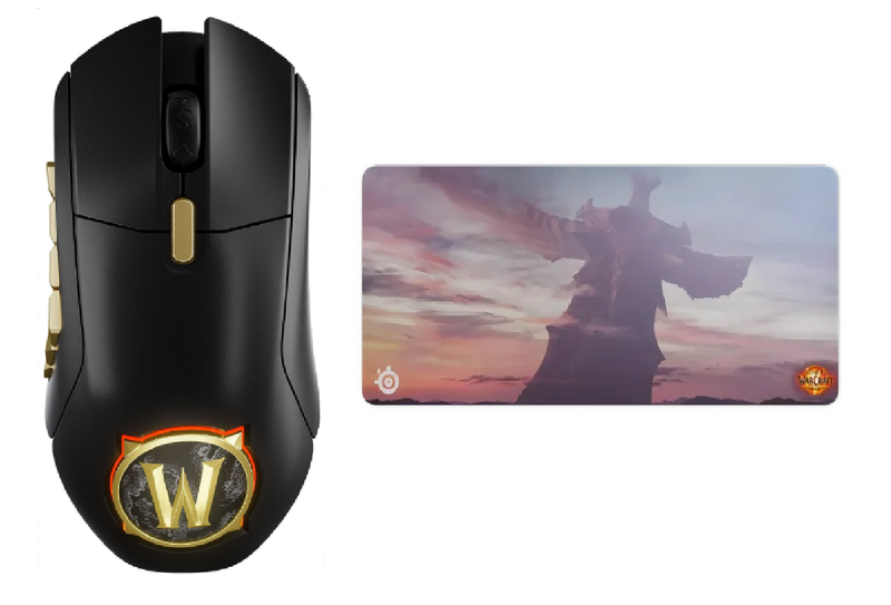 SteelSeries Aerox 9 Wireless Gaming Mouse World of Warcraft + Mousepad