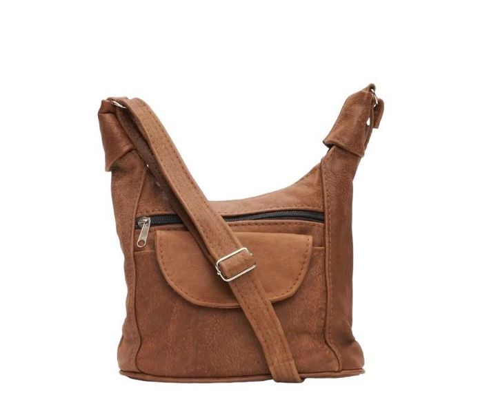 Genuine Leather Crossbody Bag - Medium