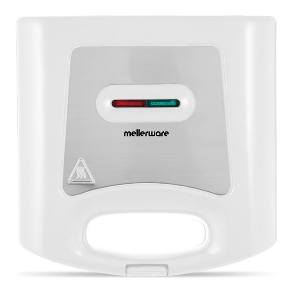 Mellerware Sandwich Maker 2 Slice White Non-Stick 800W "Doppio" #