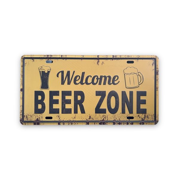 AMA Tin Sign - Welcome Beer Zone