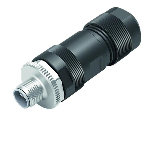 99-0639-29-05 -M12-L Coded 5-Pin Male Power Connector IP67 13mm Cable Entry