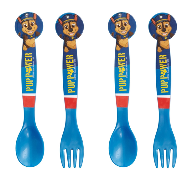 Paw Patrol Boys 2 Piece Cutlery Set - 2 Pack