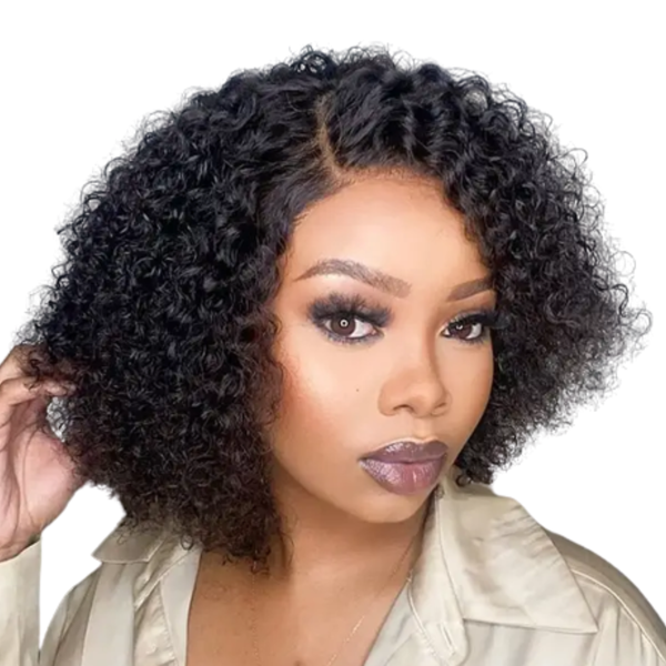 Brazilian Hair Wig, Curly 4x4 Part Wig "12".