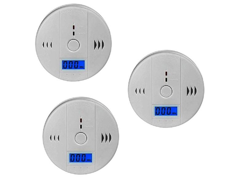 Set of 3 Battery Operated Carbon Monoxide Detector