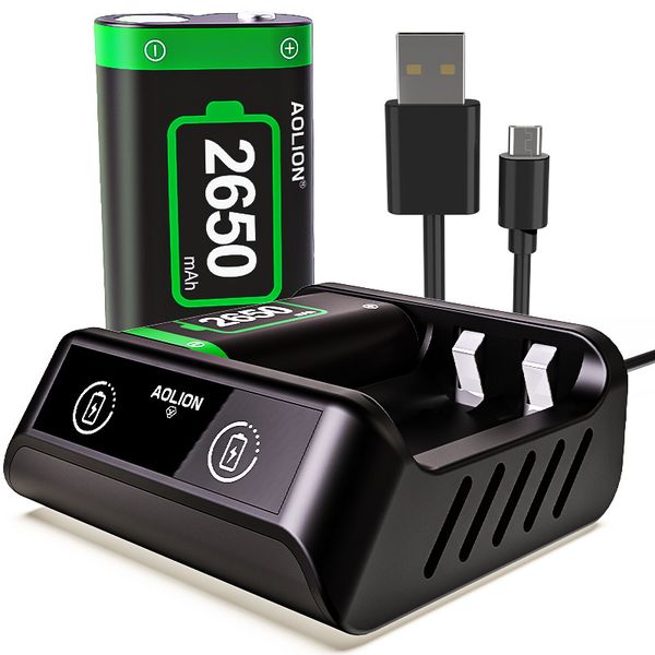 Dual 2650MAH Rechargeable Battery Pack For Xbox One series Controllers