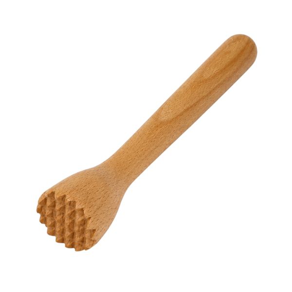 Natural Beech Wood Cocktail Muddler - 25cm - Multi Purpose Wooden Masher
