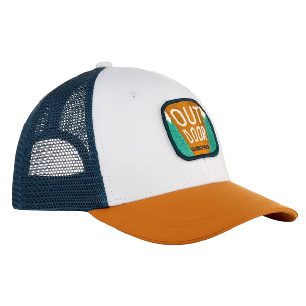 Quechua Kids' Trucker Cap - White/Blue