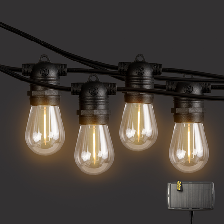 Litehouse 10m Solar LED Festoon Outdoor Bulb String Lights - 10 Bulbs, Shop Today. Get it Tomorrow!