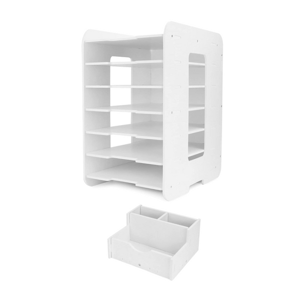 Multi-Compartment File Documents Organizer Tray Holder 6 Tier-GC-48
