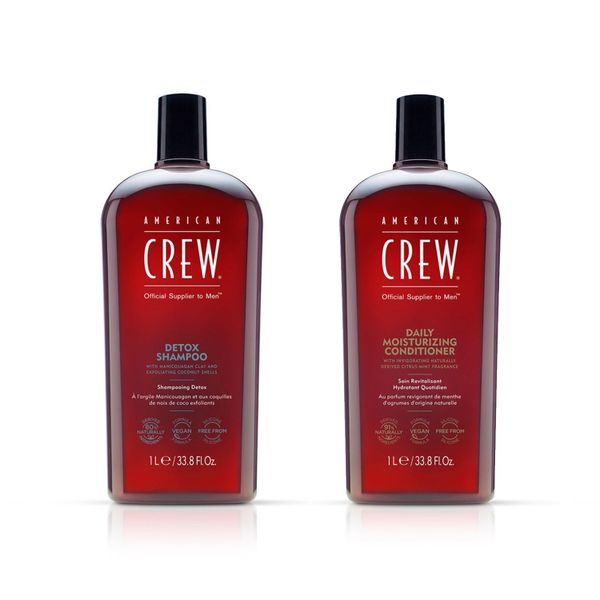 American crew Detox shampoo and Moisturising Conditioner 250ml