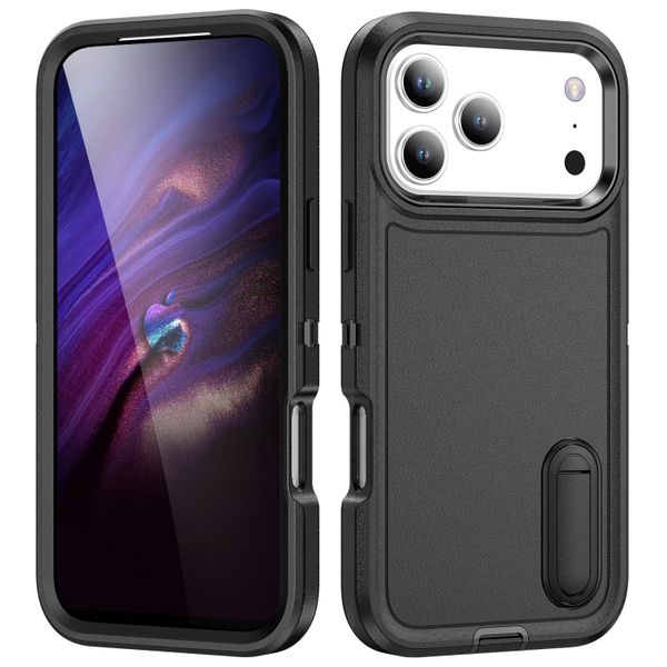 3 In 1 Shockproof Kickstand Cover Compatible With iPhone 17 Pro Max