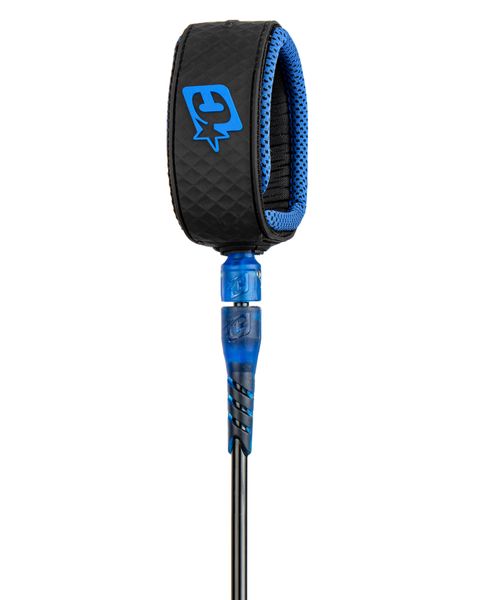 Creatures Longboard Ankle 9 Surfboard Leash - Black Blue