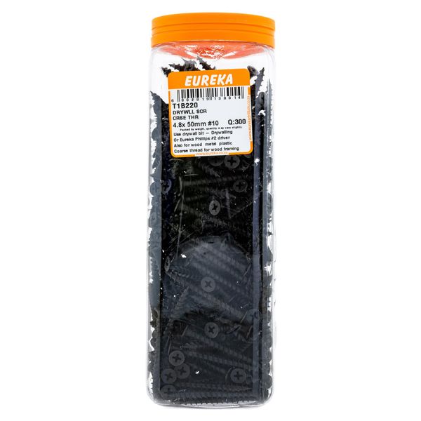 EUREKA Drywall Screw Coarse Thread 4.8 x 50mm #10 Q:300 T1B220
