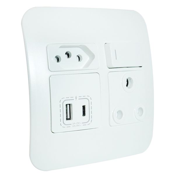 Veti USB A &amp; C Port Wall Socket (VG29W) Major Tech