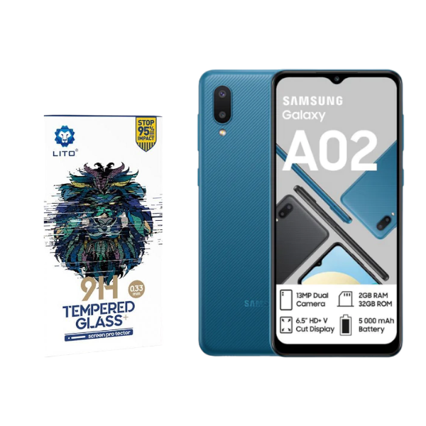 LITO Tempered Glass Screen Protector For Samsung A02