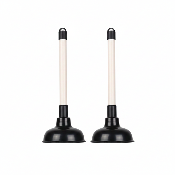 Krafft 115mm Rubber Plunger for Sinks, Toilets and Drains - 2 Pack