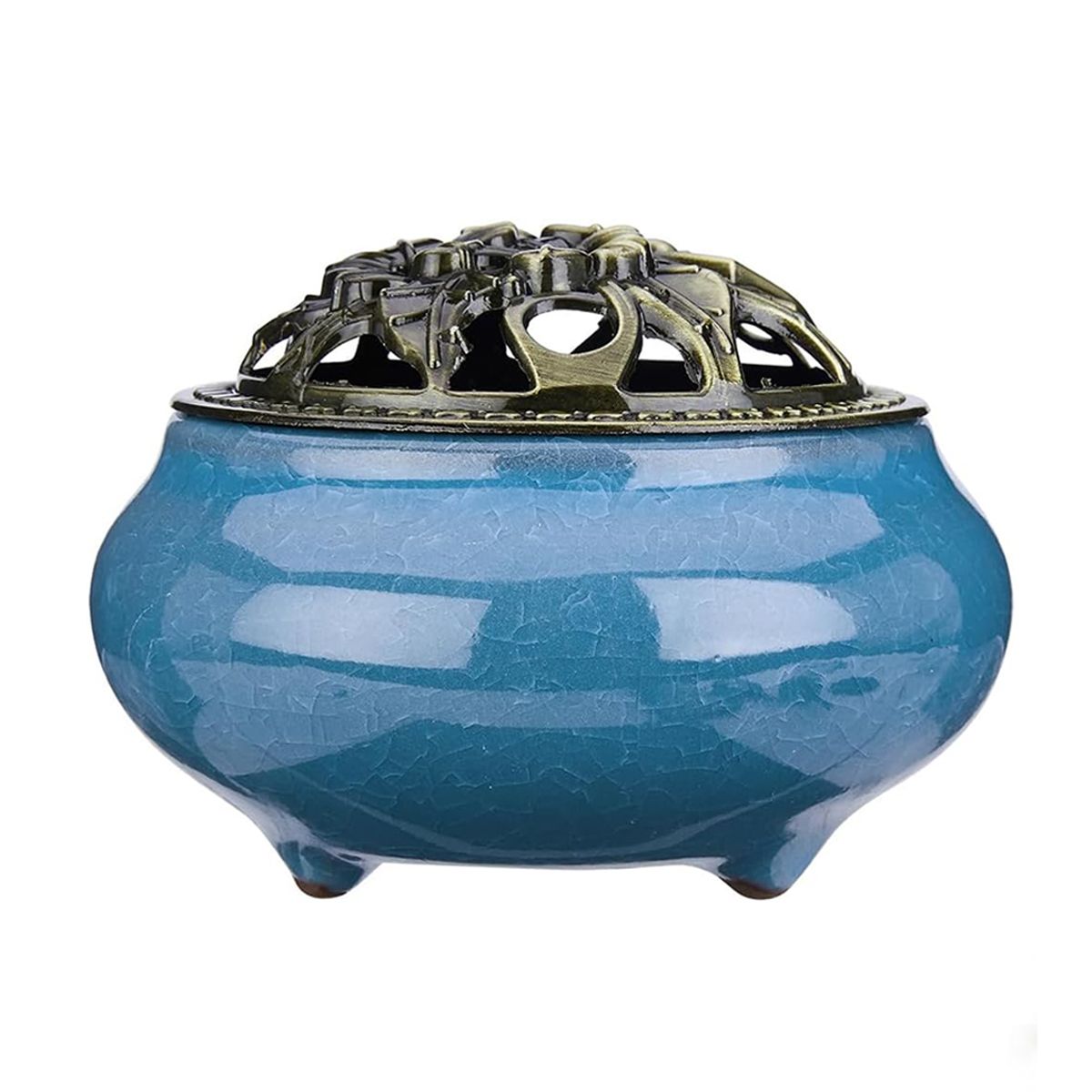 Ice Crack Ceramic Incense Burner Seat Home Fragrance Meditation Mother