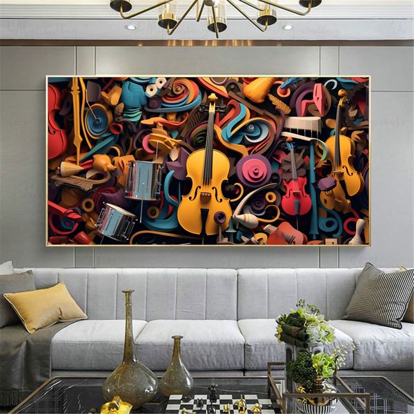 Canvas Wall Decor - Instrumental Harmony - 0391