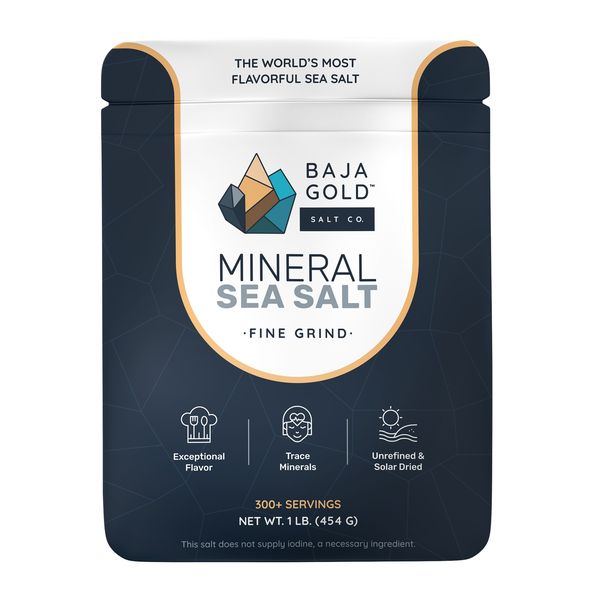 Mineral Sea Salt - Fine Grind, Unrefined, Trace Minerals | Baja Gold