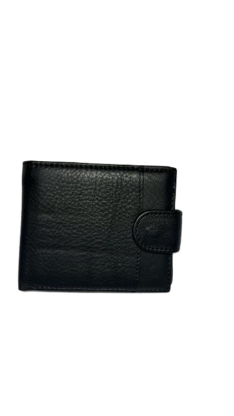 Men's Wallet Genuine Leather Black 861-18