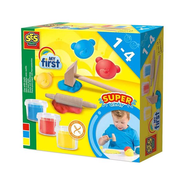 SES Creative My First Clay With Tools 3 x 90g