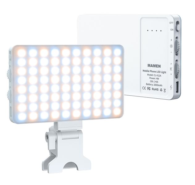Rechargeable Portable Selfie Light For Mobile Phone Led Light - CL-V12A -DW