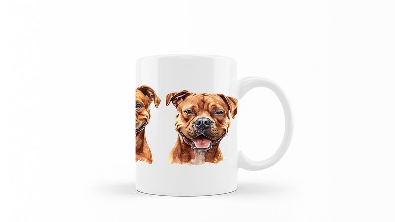 Staffordshire-Bull-Terrier Printed Coffee Mug DSGN117
