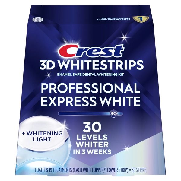 Crest Level 30 Teeth Whitening Strip - 38 Strips and LED Light