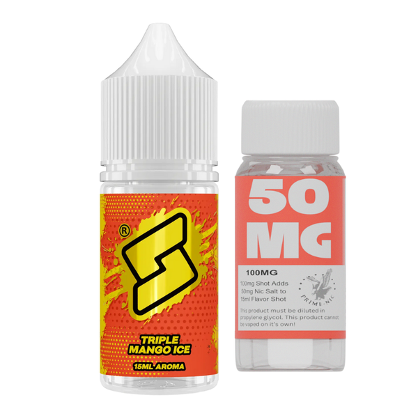 Bard x Vapour Mountain Triple Mango Ice 50mg 30ml Longfill Kit
