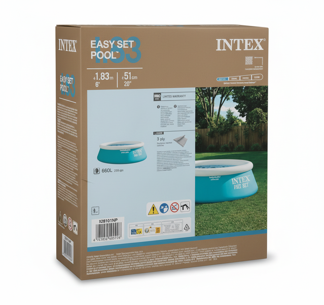 Intex Inflatable Above-Ground Pool 183 cm x 51 cm for Family Fun