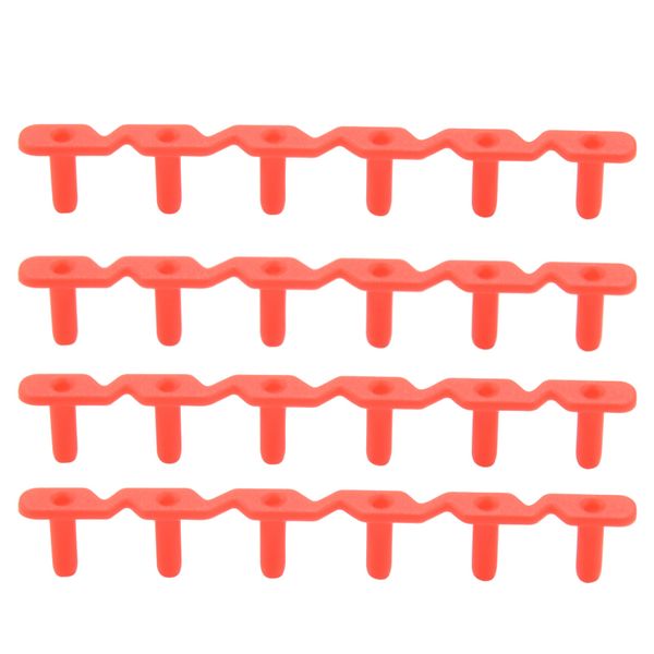 Badminton Racket Racquet Stringing Grommets Eyelets 6 Nails Red