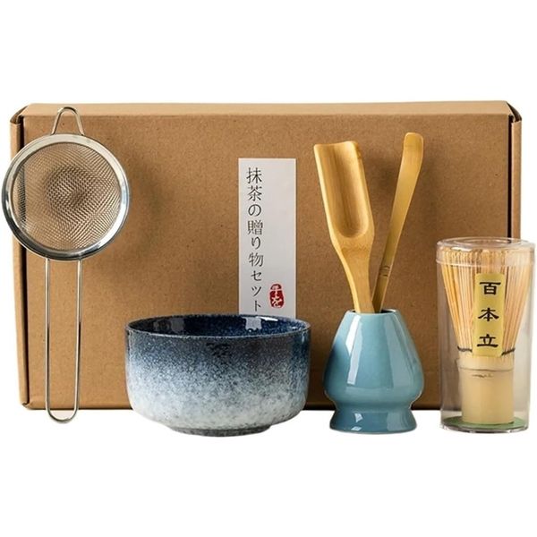 Japanese matcha tea matcha bowl and whisk set, whisk, matcha powder sieve