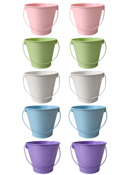 Metal Multipurpose Buckets 10 Pack - 10cm - Umlozi