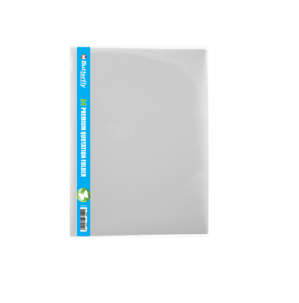 Butterfly Premium Quotation Pvc 400 - A4 - Clear (Pack Of 5)
