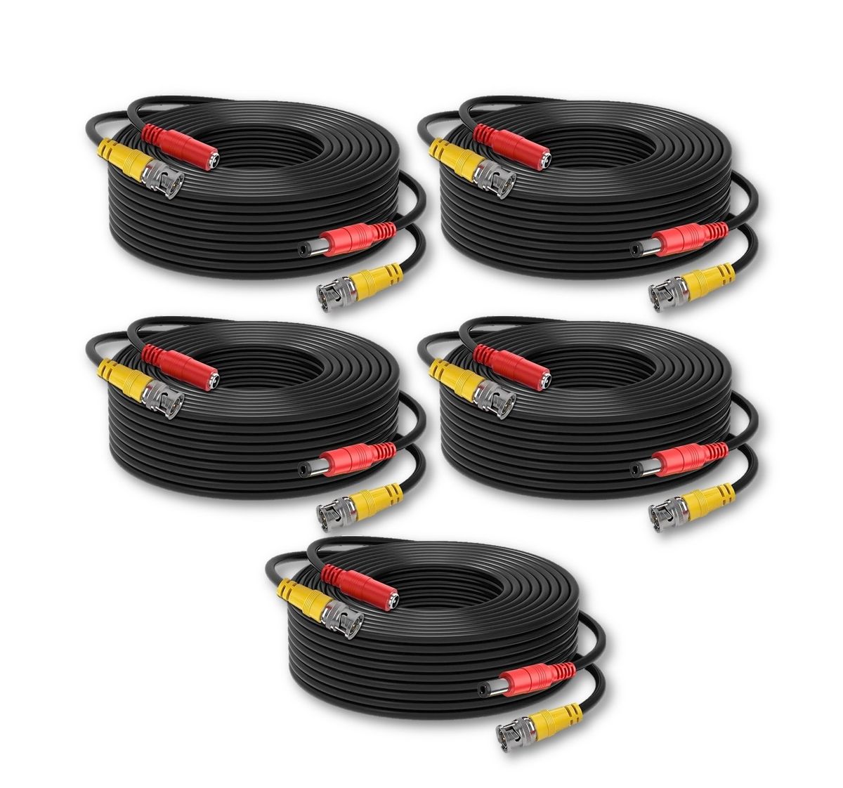 CCTV Camera Cable 30m Power & Video Ready Plug and Play SET Of 5 Shop