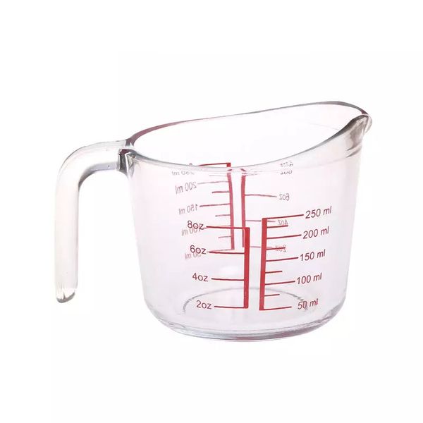 Measuring Jug 250ml Glass Aqua - Kitchen Essentials