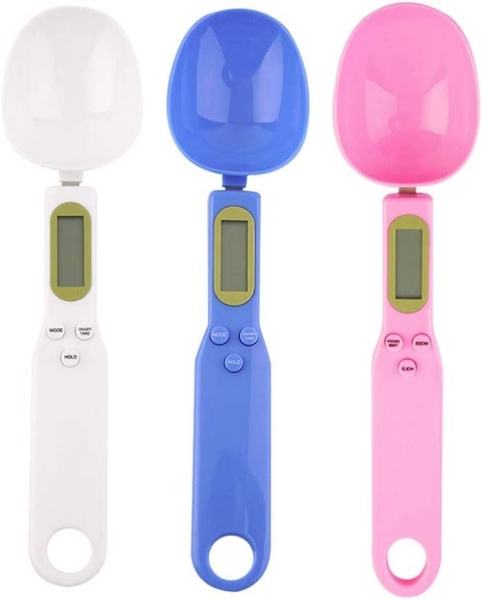 Ten Tech Set Of 3 Electronic Measuring Scale Spoon Blue, pink And White
