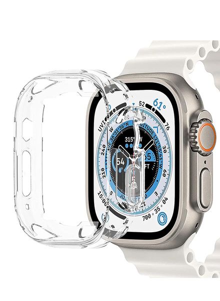 49mm Full TPU Screen Protector Case for Apple Watch Ultra - Transparent