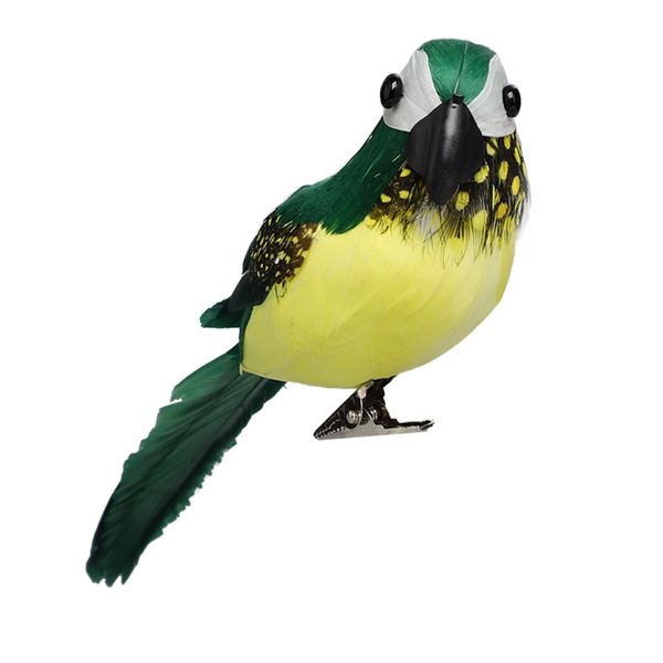 Clip On Red Feather Parrot Decor