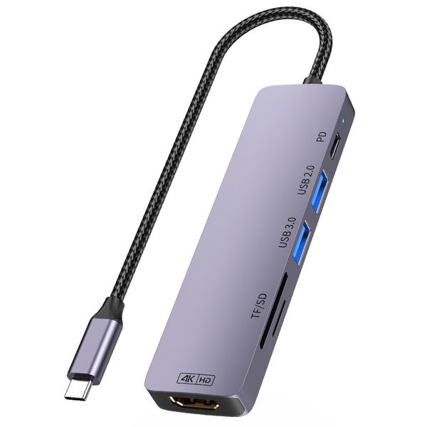 100W 4K HDMI Type-C Hub - USB 3.0 SD/TF Laptop Dock